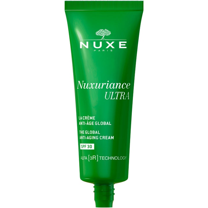 Nuxe Nuxuriance Ultra 50 ml anti-age dagcreme med SPF 30 i en grøn tube med hvid tekst