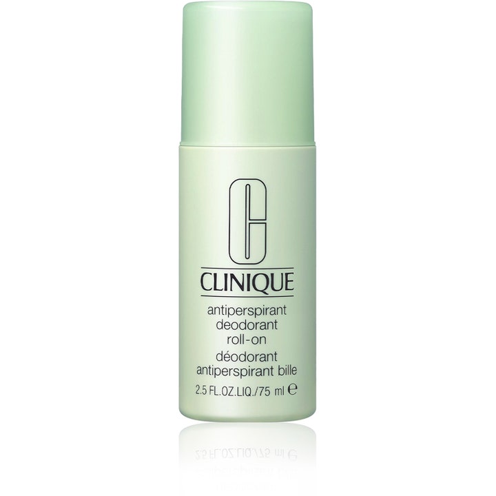 Clinique Antiperspirant Deodorant Roll-On 75 ml mod sved lugt i en lysegrøn beholder med mat finish