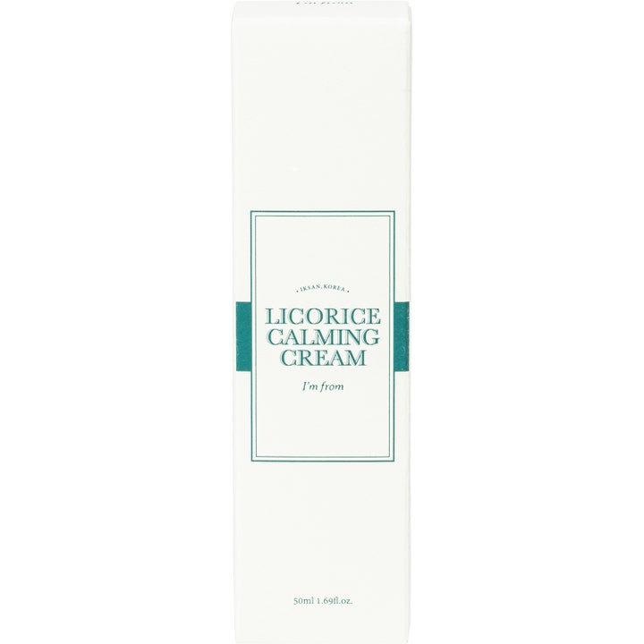 I'm From Licorice Calming Cream 50 ml beroligende ansigtscreme i hvid yderemballage med grøn tekst