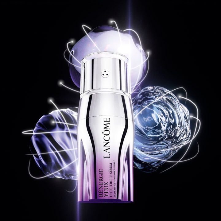 Lancôme Rénergie H.C.F. Triple Serum Eye 20 ml anti-age øjenserum i sølvflaske med glødende hyaluronsyre-molekyler
