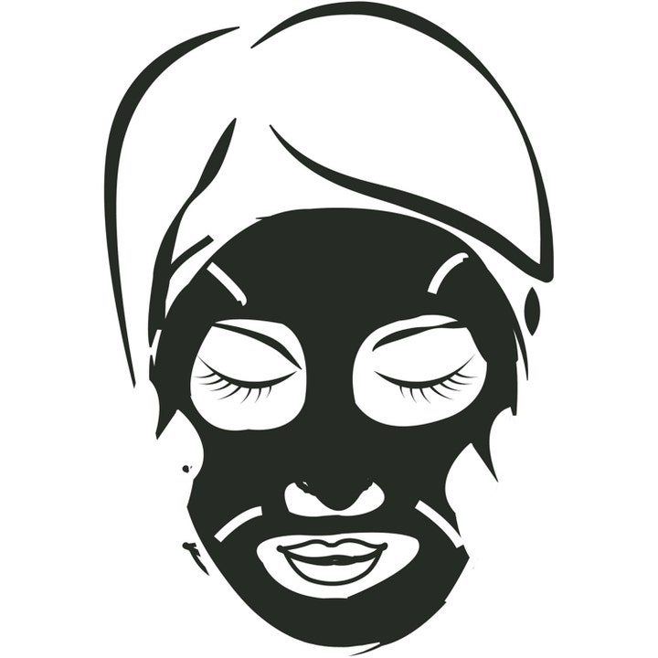 Garnier Pure Charcoal Black Algae Sheet Mask 28 g pore-tightening ansigtsmaske med illustration af sort maske
