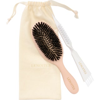 Lenoites Wild Boar Hair Brush with Cleaning Tool
