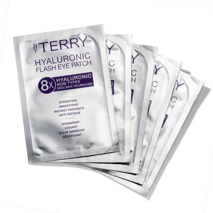 By Terry Hyaluronic Flash Eye Patch fugtgivende øjenmasker i sølvfarvede poser der giver intens fugt og glød