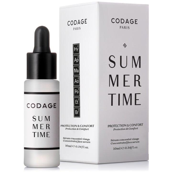 Codage Paris Summer Time Serum 10 ml beskyttende ansigtsserum i frostet glasflaske med hvid æske