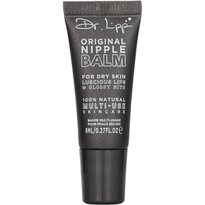 Dr. Lipp Original Nipple Balm 8ml beroligende multifunktionel salve i en lille sort tube med hvid tekst
