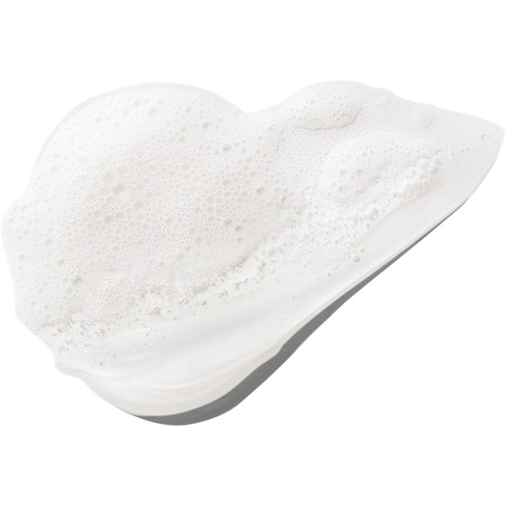 Clinique All About Clean Liquid Facial Soap Mild 200 ml rensegel viser en hvid og luftig skumtekstur