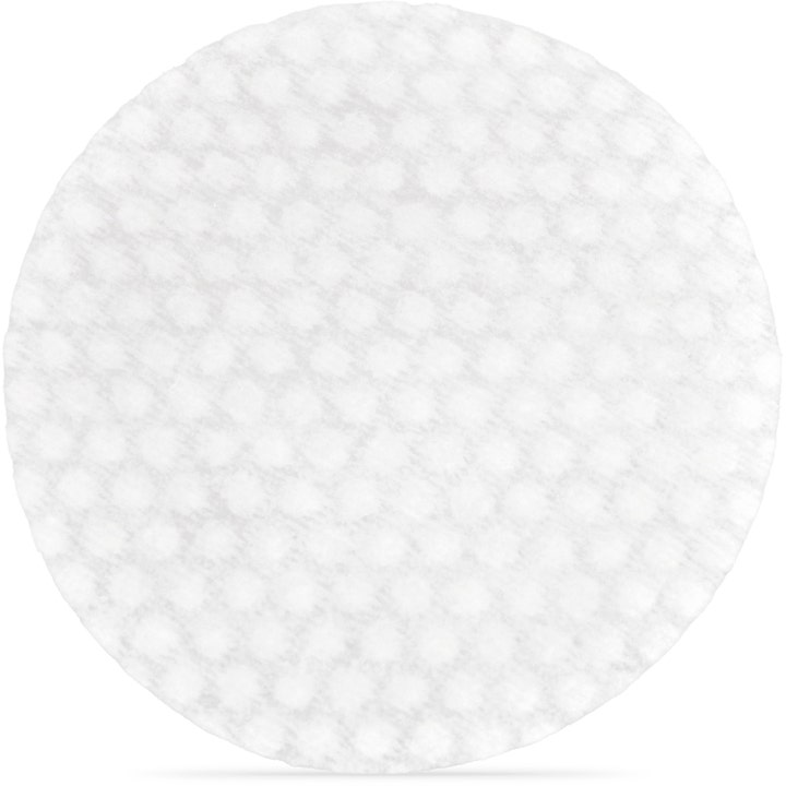 Babor DOC Exfoliating Peel Pads 40 stk eksfolierende peeling pads viser en rund hvid rondel med tekstur
