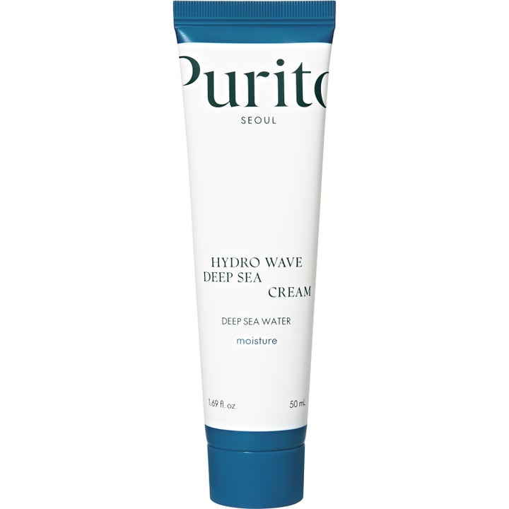 Purito Seoul Hydro Wave Deep Sea Cream 50 ml fugtgivende ansigtscreme i hvid tube med blå detaljer