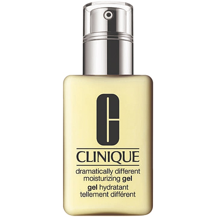 Clinique 3-Step Skincare System 525ml fugtgivende ansigtsgel til fedtet hud i gul flaske med sølvpumpe
