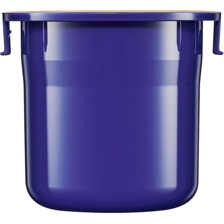 Shiseido Vital Perfection 50ml opstrammende ansigtscreme i en mørkeblå glansfuld refill-beholder af plast