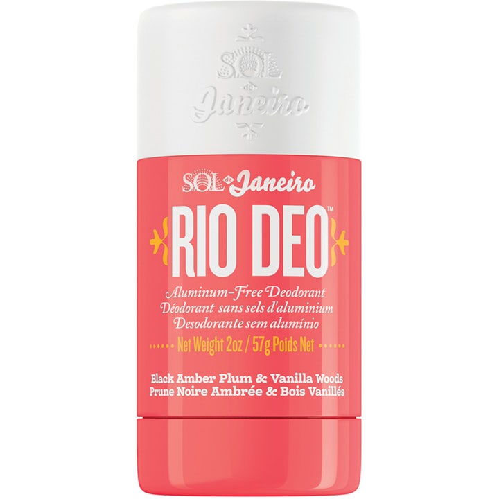 Sol de Janeiro Rio Deo 57g aluminiumfri deodorant i koralfarvet emballage med hvidt låg