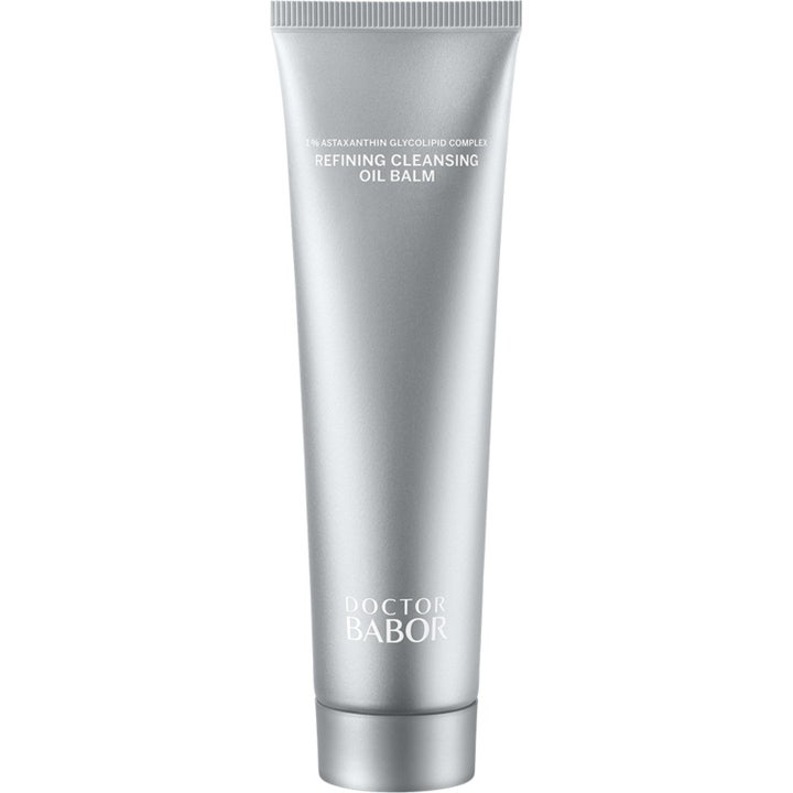 Doctor Babor Refining Cleansing Oil Balm 100 ml rensende ansigtsbalm med astaxanthin i en metallisk sølvfarvet tube