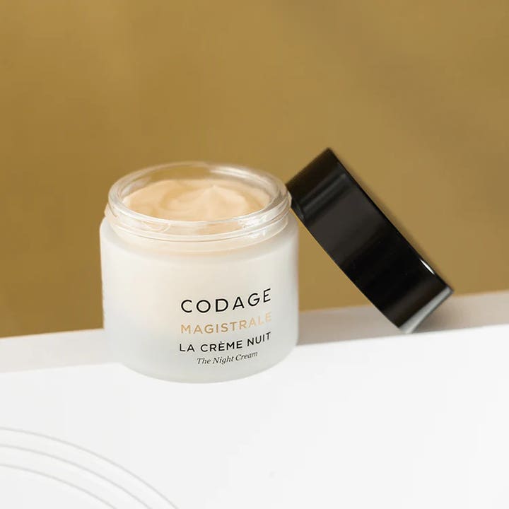Codage Paris The Night Cream Magistrale 50 ml nærende natcreme i matteret glaskrukke med fyldig cremet tekstur