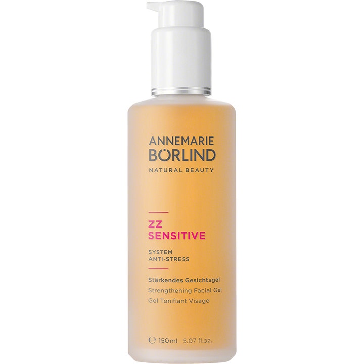 Annemarie Börlind ZZ Sensitive 150 ml beroligende ansigtsgel i frostet flaske med hvid pumpe