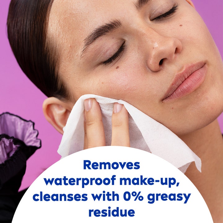 NIVEA MicellAIR Expert Wipes 20 stk fjerner vandtæt makeup med renseserviet der ikke fedter huden