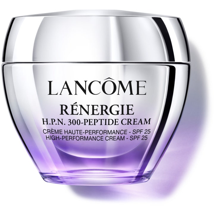 Lancôme Rénergie H.P.N. 300-Peptide Cream SPF 25 opstrammende dagcreme i luksuriøs lilla og sølv krukke