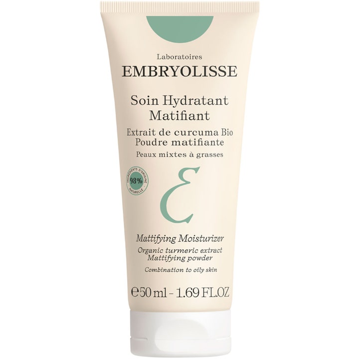 Embryolisse Soin Hydratant Matifiant 50 ml matificerende ansigtscreme i beige tube med grønne detaljer