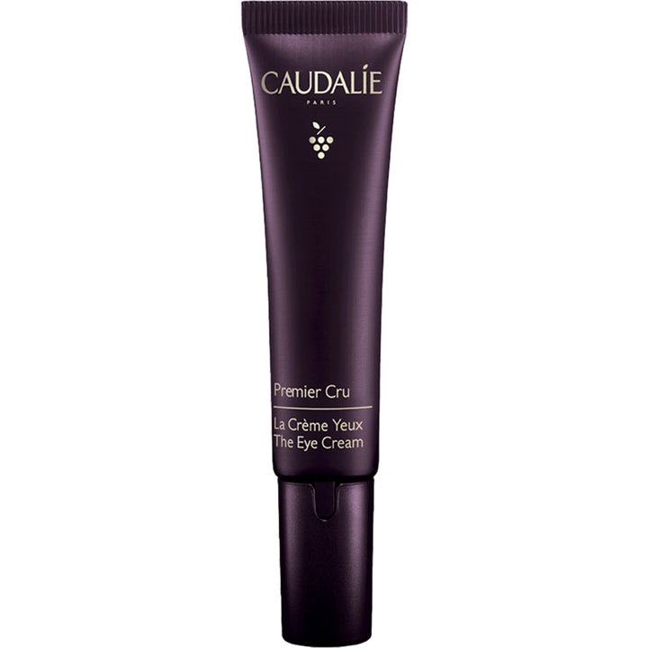 Caudalie Premier Cru The Eye Cream 15ml opstrammende øjencreme i en elegant mørkelilla tube med guldskrift