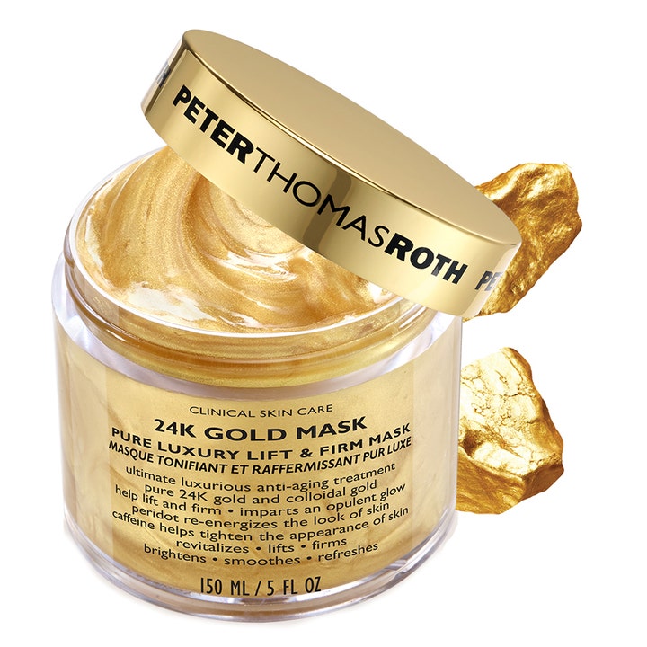 Peter Thomas Roth 24k Gold Mask 150 ml opstrammende ansigtsmaske med glitrende guldtekstur og guldstykker