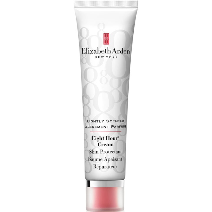 Elizabeth Arden Eight Hour Cream Skin Protectant Lightly Scented 50 ml beskyttende creme i hvid tube med gråt 8-tal mønster