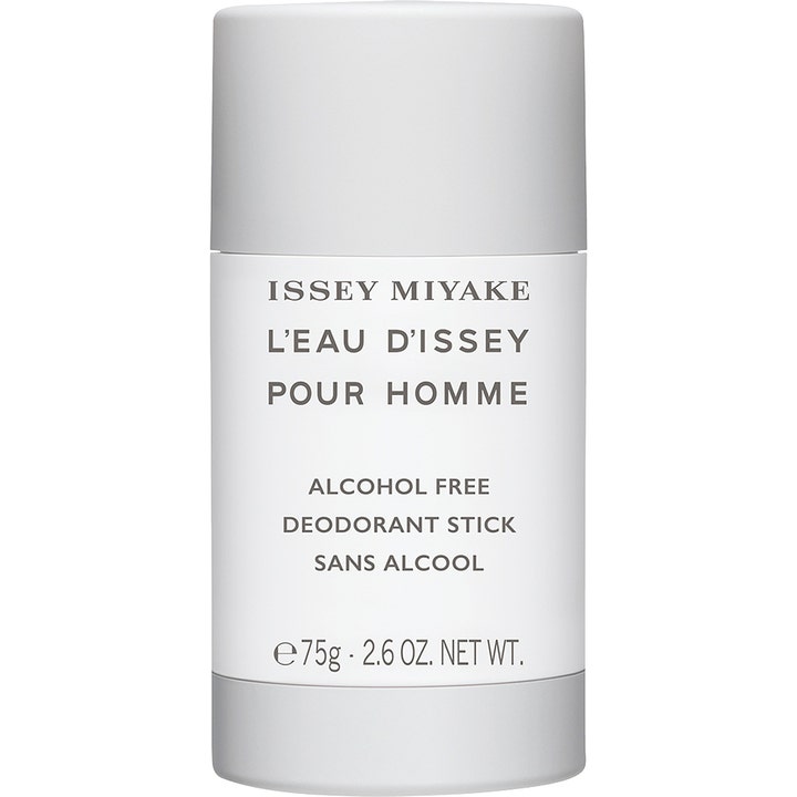 Issey Miyake L'Eau d'Issey Pour Homme 75g alkoholfri deodorant stick i en minimalistisk hvid og grå beholder
