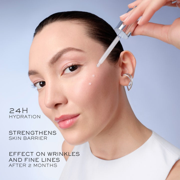 Lancôme Génifique Ultimate Serum 30 ml reparerende ansigtsserum i sort glasflaske med sølvlåg