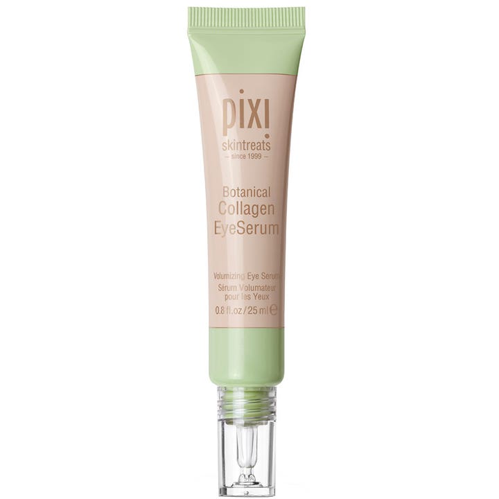 Pixi Botanical Collagen Eye Serum 25 ml volumengivende øjenserum i ferskenfarvet tube med lysegrønt låg og klar spids