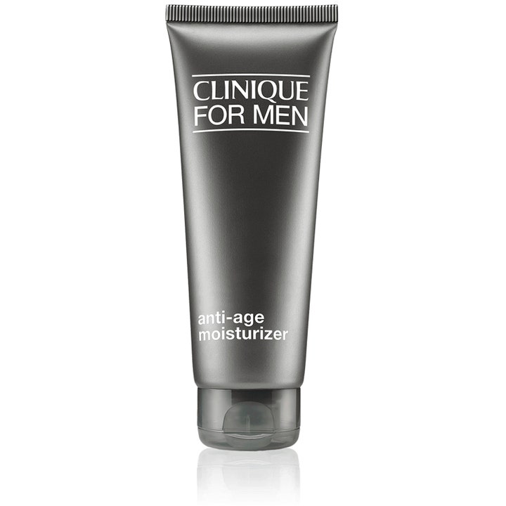 Clinique For Men Anti-Age Moisturizer fugtighedscreme modvirker ældningstegn i en mat grå tube med låg