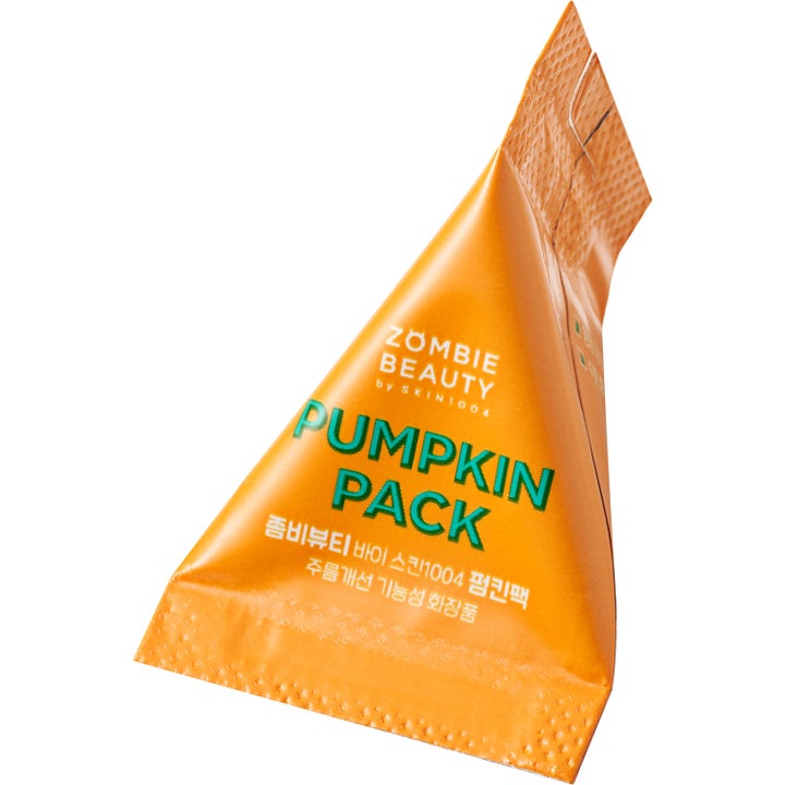 SKIN1004 Zombie Beauty Pumpkin Pack 16 stk ansigtsmaske i en lille orange trekantet engangspose