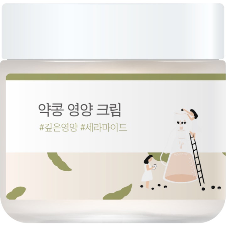 BOIDHOC Yak-Kong Nourishing Cream 60ml nærende ansigtscreme i hvid krukke med illustration af sojabønner