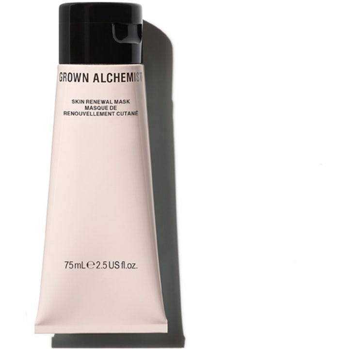 Grown Alchemist Skin Renewal Mask 75ml fornyende ansigtsmaske i en lyserød tube med sort låg