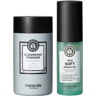 Maria Nila Cleasing Powder & True Soft Argan Oil