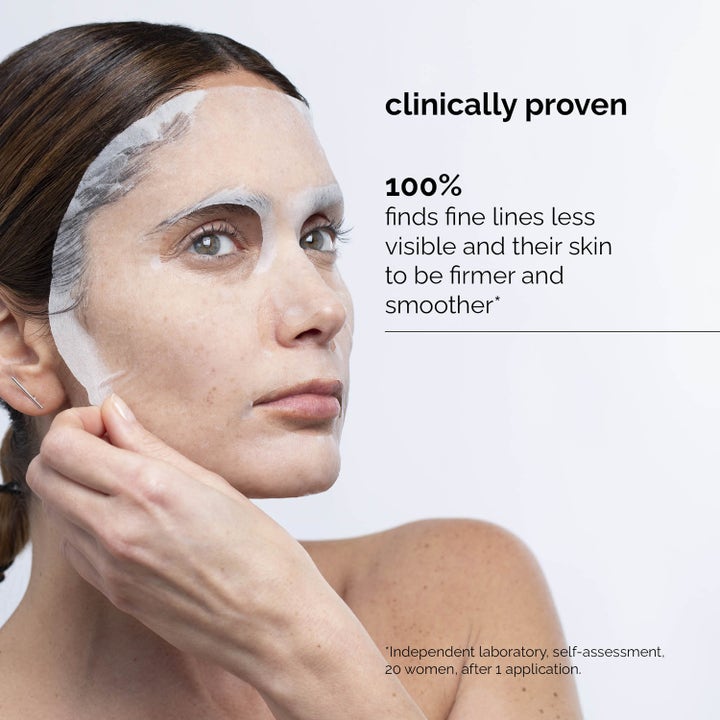 Skin Regimen Instant Smoothing Dry Sheet Mask 1 stk påføres ansigtet for at udglatte fine linjer