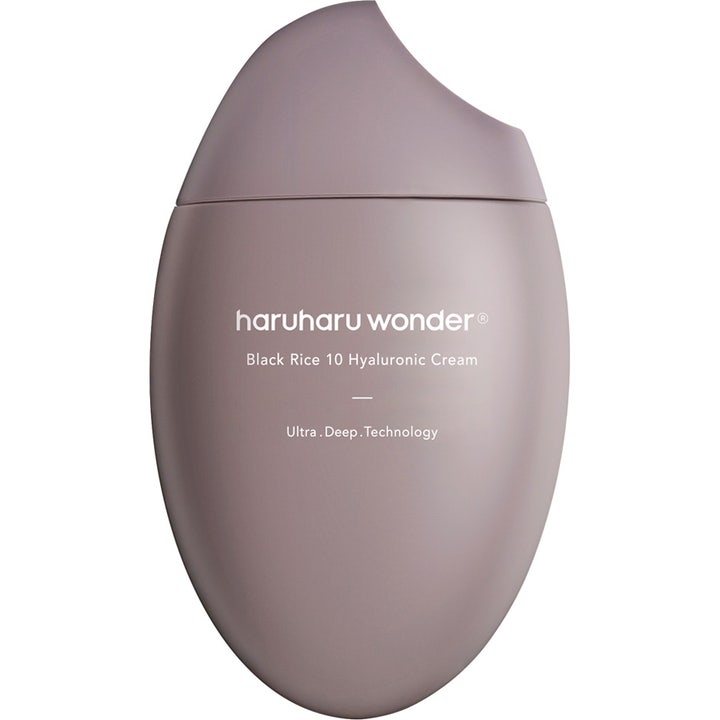 haruharu wonder Black Rice 10 Hyaluronic Cream 50 ml fugtgivende ansigtscreme i unik mat lilla dråbeformet beholder