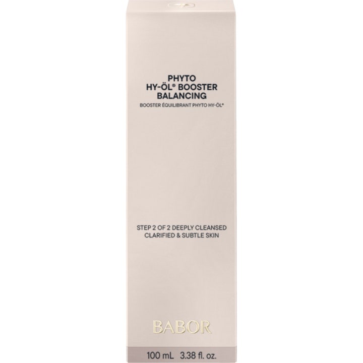 Babor Phyto HY-ÖL Booster Balancing 100 ml balancerende ansigtsrens i beige æske der giver klar hud