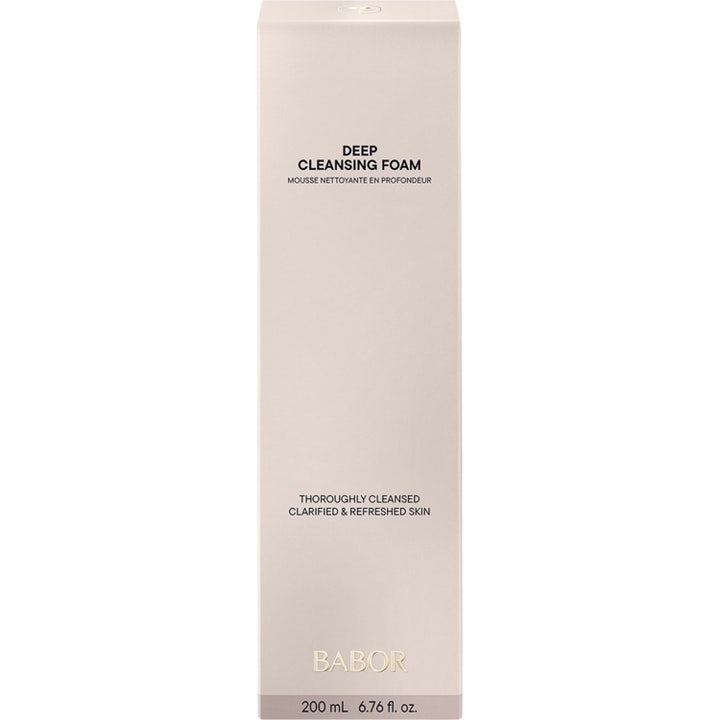 Babor Deep Cleansing Foam 200 ml rengøringsskum i beige ydre emballage der skaber en klar og opfrisket hud