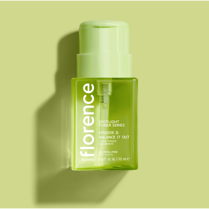 Florence by Mills Spotlight Toner Series 3 Balance It Out 185 ml balancerende toner i limegrøn gennemsigtig flaske