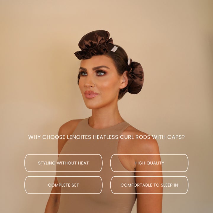 Heatless Curling Rods with Caps 3-Pack Set