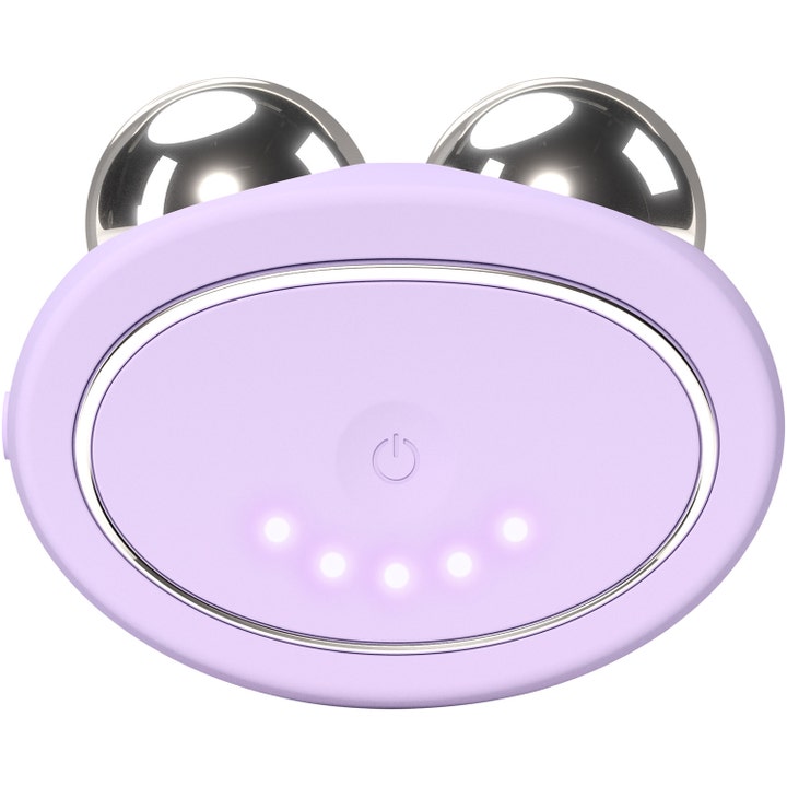 FOREO BEAR 2 Lavender 1 stk. hudstrammende beauty tech i lilla silikone med to blanke metalkugler på toppen