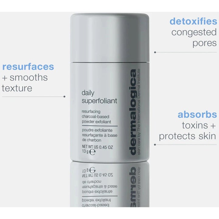 Dermalogica Daily Superfoliant 26 g peeling med kulbaseret pudder der forfiner hudens tekstur og afgifter porer.