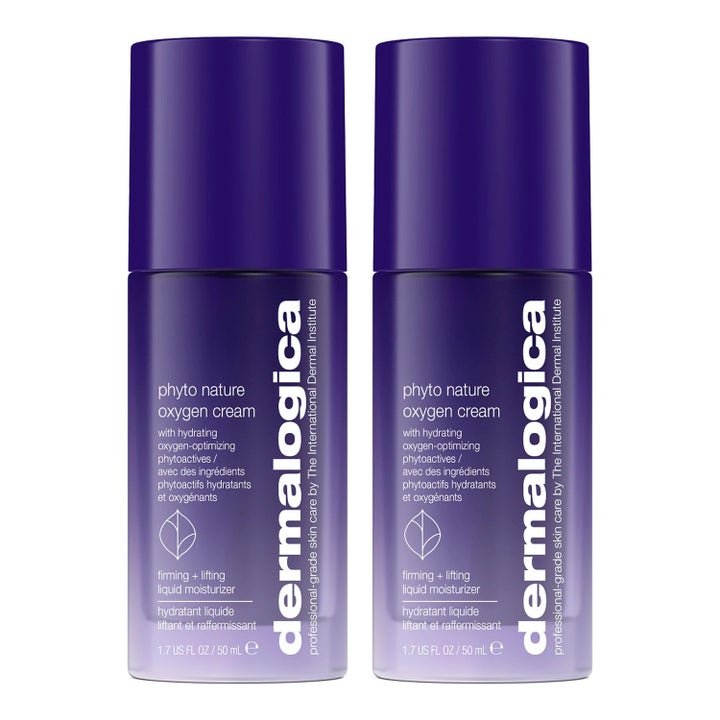 Dermalogica Phyto Nature Oxygen Cream 50 ml opstrammende fugtighedscreme i to lilla flasker med hvid tekst