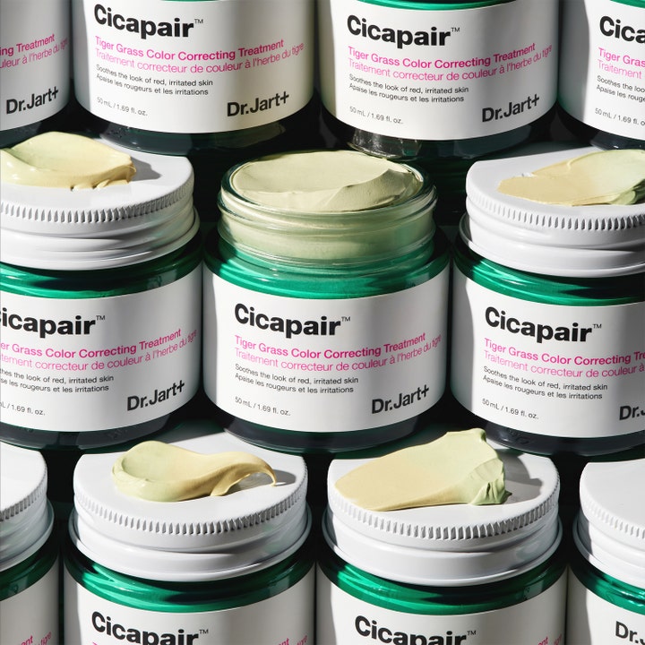 Dr.Jart+ Cicapair Tiger Grass Color Correcting Treatment 15 ml dæmper rødme med sin lysegrønne creme i krukke