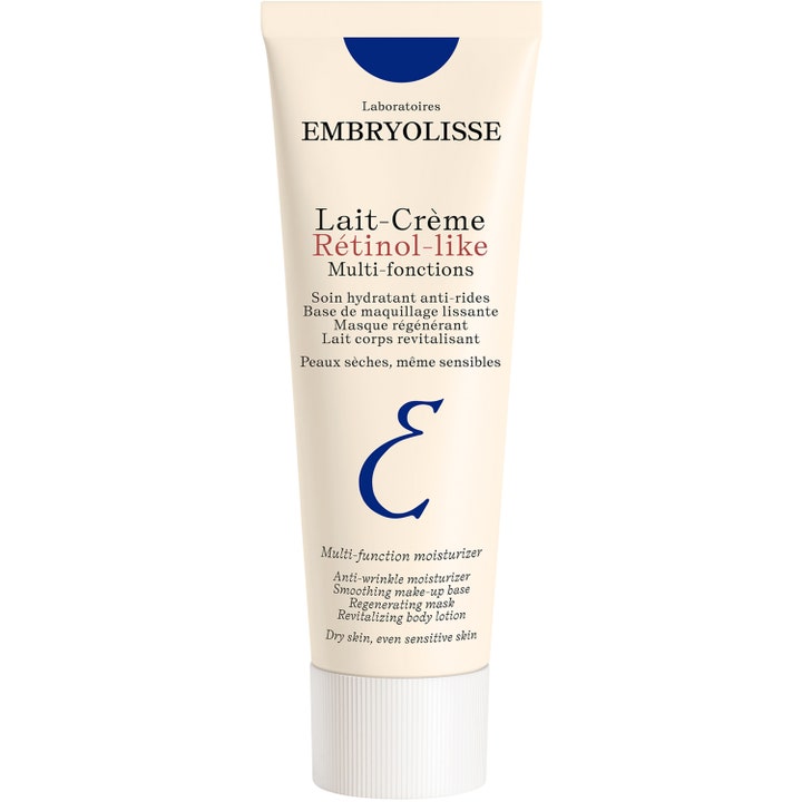 Embryolisse Lait-Crème Rétinol-like Multi-fonctions 75ml anti age creme i beige tube med blåt logo og hvidt skruelåg