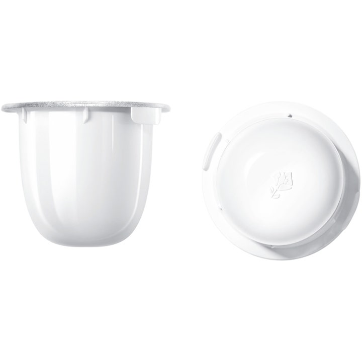 Lancôme Absolue 60 ml regenererende creme refill i hvide plastkapsler med sølvfolie og præget logo.