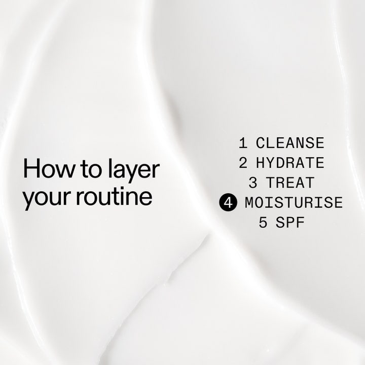 The INKEY List Peptide Moisturizer 50 ml fugtgivende creme vist som trin 4 i How to layer your routine guiden.