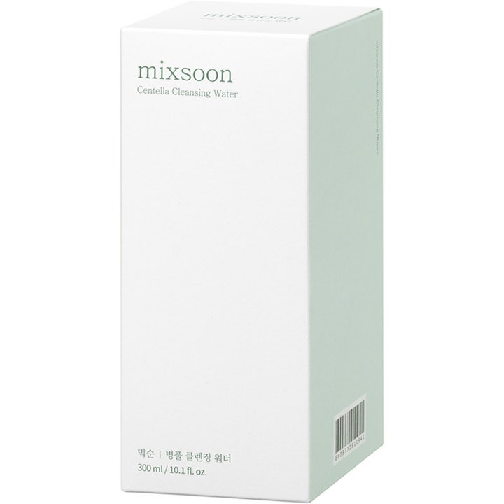 Mixsoon Centella Cleansing Water 300 ml beroligende ansigtsrens i en minimalistisk hvid papæske