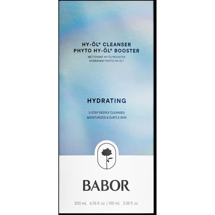 Babor Cleansing Phyto HY-ÖL Booster Hydrating Set fugtgivende ansigtsrens i lyseblå iriserende æske
