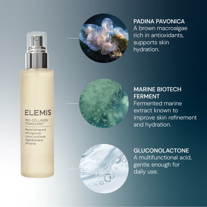 Elemis Pro-Collagen Toning Mist 150 ml fugtgivende face mist med padina pavonica og havalger