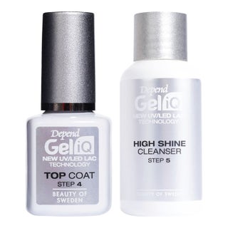 Depend Gel IQ Top Coat & High Shine Cleanser Set