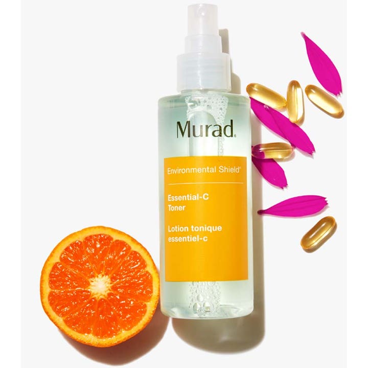 Murad Environmental Shield Essential-C Toner 180 ml giver glød med C-vitamin, appelsin og pink kronblade